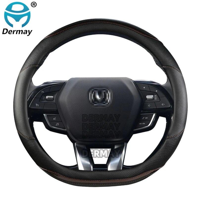 Для Changan CS95 CS85 CS75 CS55 CS35 CS15 EADO CX70 чехол на руль автомобиля из микрофибры + углеродное волокно, автоаксессуары