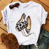 New Fashion High Heels Personalized Printed Women's Summer Short Sleeve T-shirt Casual Tops Oversized T Shirt Harajuku Tee