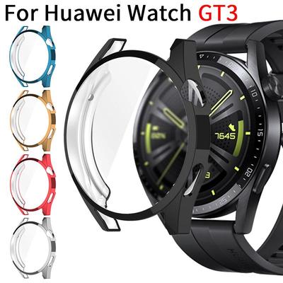 Чехол из ТПУ для Huawei Watch GT3 46 мм, ремешок для часов GT3, 42 мм, мягкий универсальный защитный чехол для экрана, чехлы-бамперы для Huawei GT 3