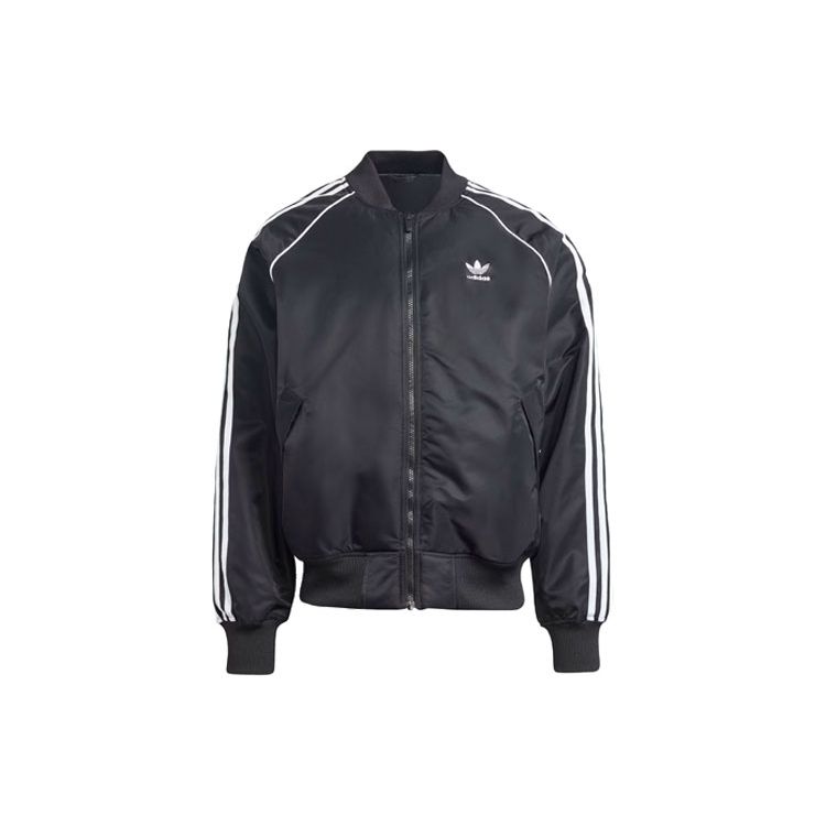 Adidas Premium Collegiate Jacket With Three-Stripe Color Block Men Jacket Black IL2573