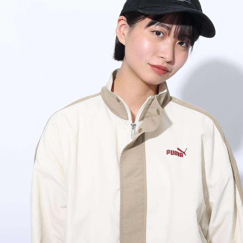 Puma Ветрозащитная тканая куртка CORE HERITAGE в цвете Alpine Snow 2024 Женская Однолинейная (683594) (87), Наступила зима