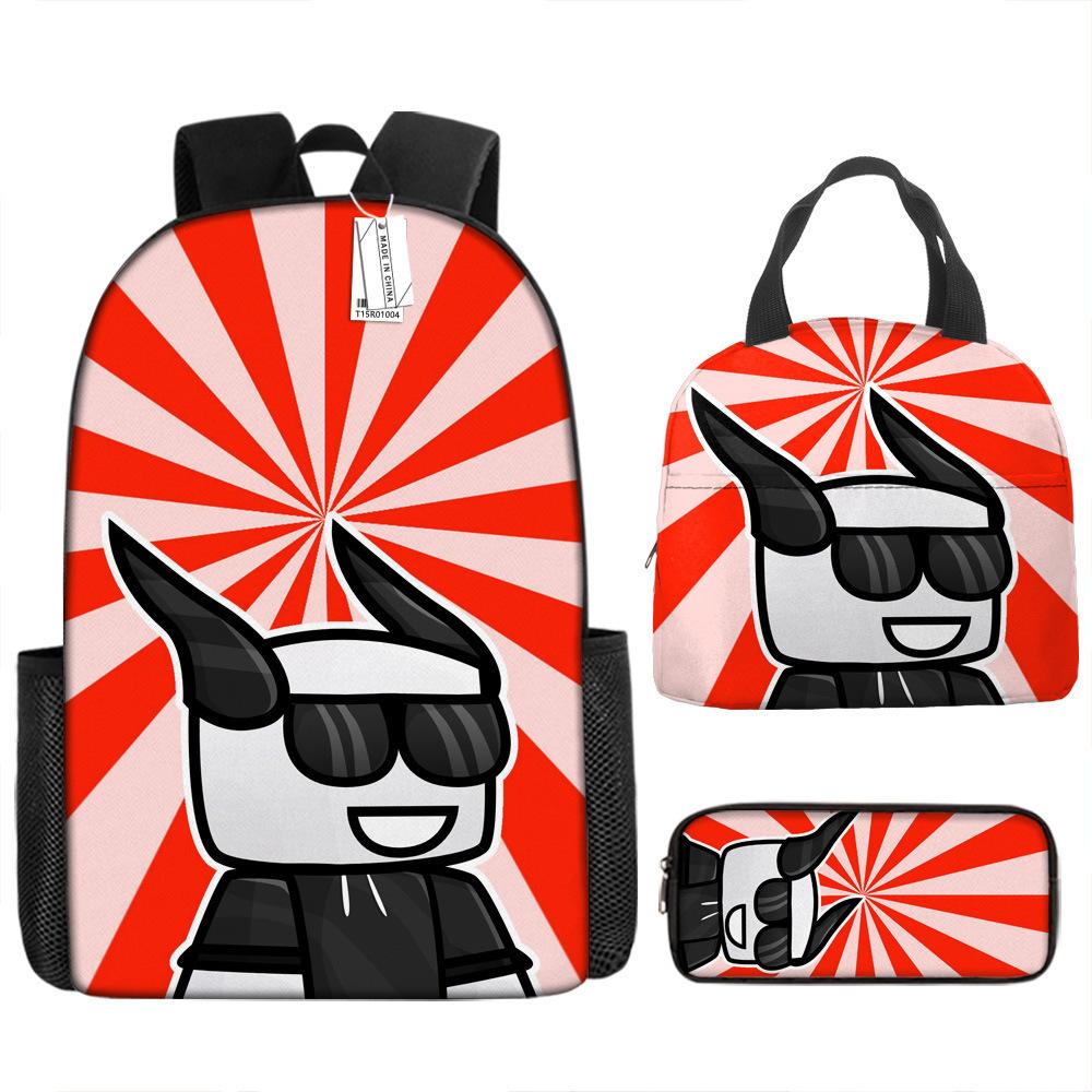 Roblox Virtual World Backpack Set for Kids - School Bag, Crossbody, Pencil Case - Gamer Gift