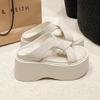 Fashion 8CM Casual Wedge Slippers Women New Summer Non Slip Platform Sandals Woman Open Toe Comfortable Female Chunky Beach Slippers
