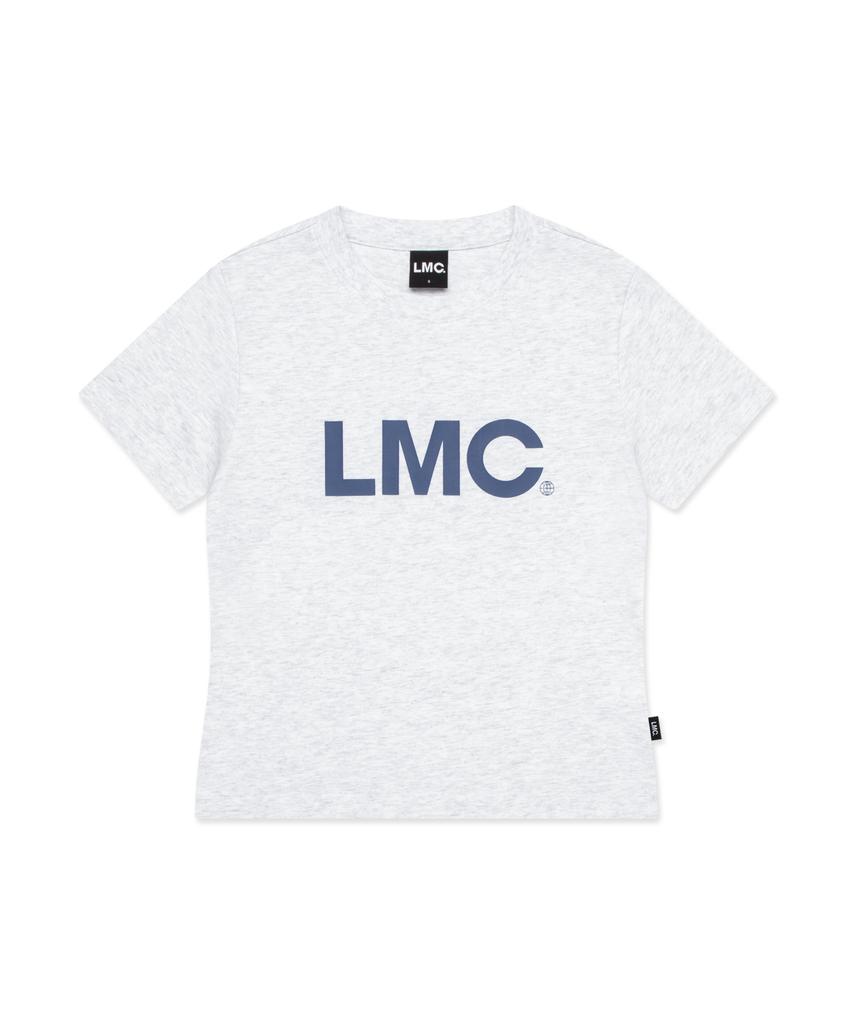 LMC Wm Og Укороченная футболка Светло-серый меланж