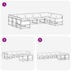 Outdoor Sofa Set with Cushions 9 pcs Natural and Cream
