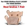 MRRANGT Металлические спеченные тормозные колодки подходят для Voge SR4 Max PLAY LX350T DS900X RR660S Мотоцикл Скутер Передний Задний Комплект Аксессуары