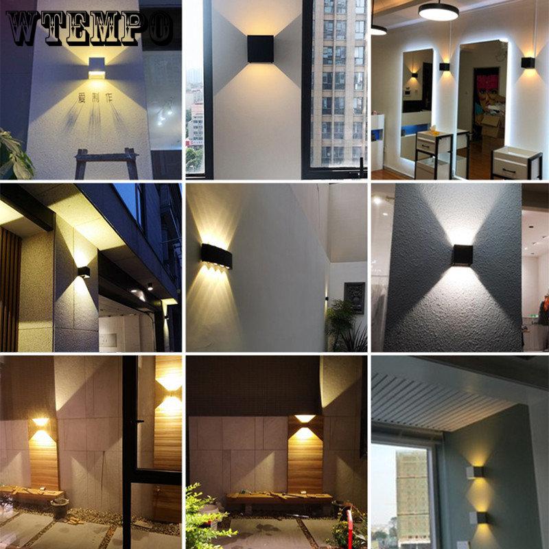 Наружное настенное освещение, светодиодное водонепроницаемое уличное освещение для двора, веранды, светильник, домашний декор для фасада, наружная стена, садовый светильник