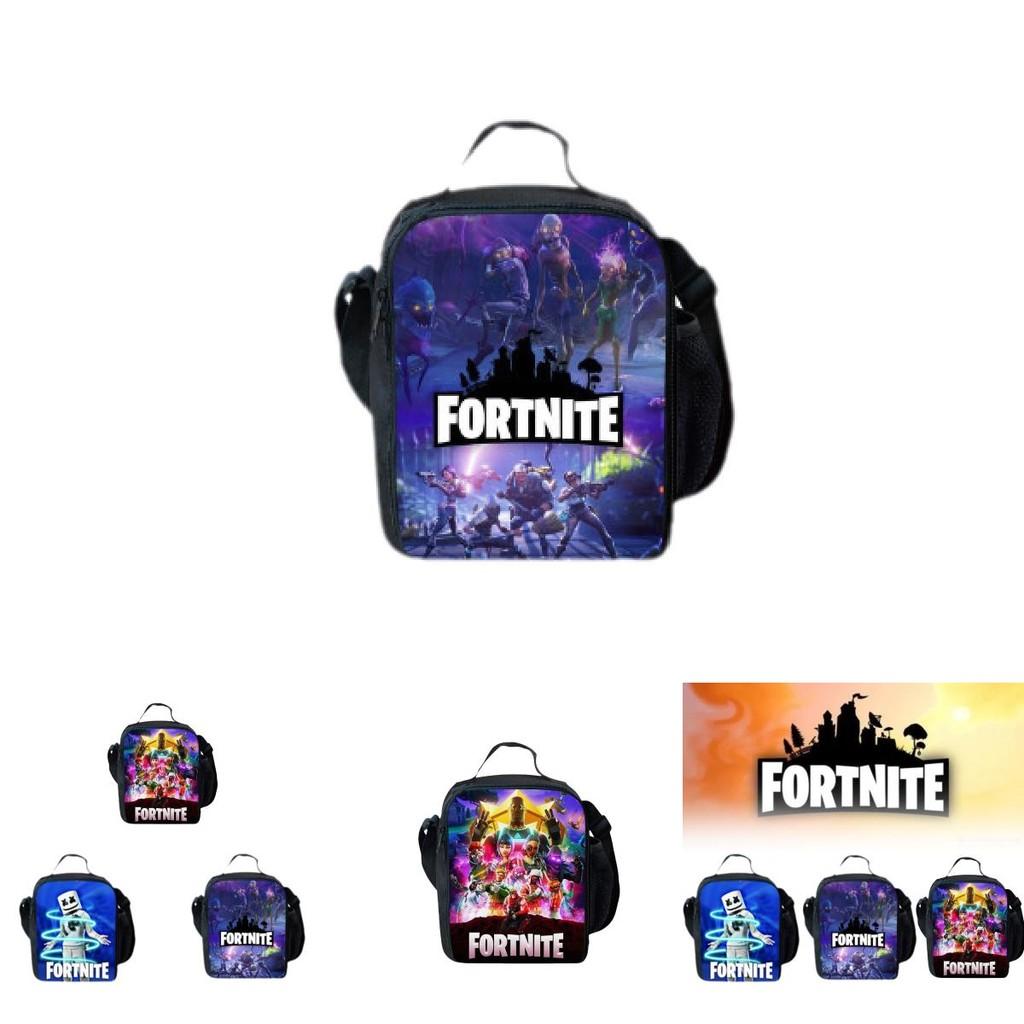 Стильная сумка для ланча с 3D цифровой печатью Fortnite для мужчин, идеально подходящая для повседневных поездок