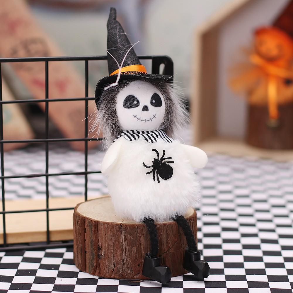Halloween Decorations Plush Pumpkin Witch Doll Small Pendant Holiday Party Scene Atmosphere Decoration Props