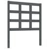 Headboard Gray 80.5 x 4 x 100 cm Solid Pine Wood