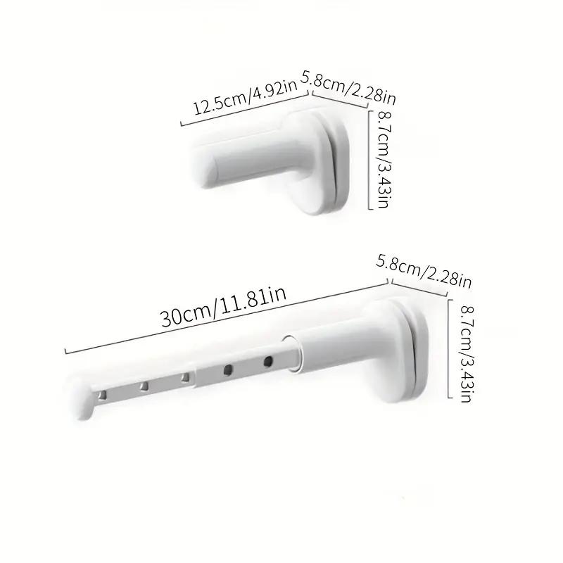 Thickened Portable Folding Hangers, Extendable Travel Clothes Drying Rack, Easy Install & Carry, Space Saving