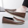 2025 Spring Autumn New Flat Comfort Loafers Fashion Brand Men's Leather Casual Shoes Versatile Men's Park Walking Shoes