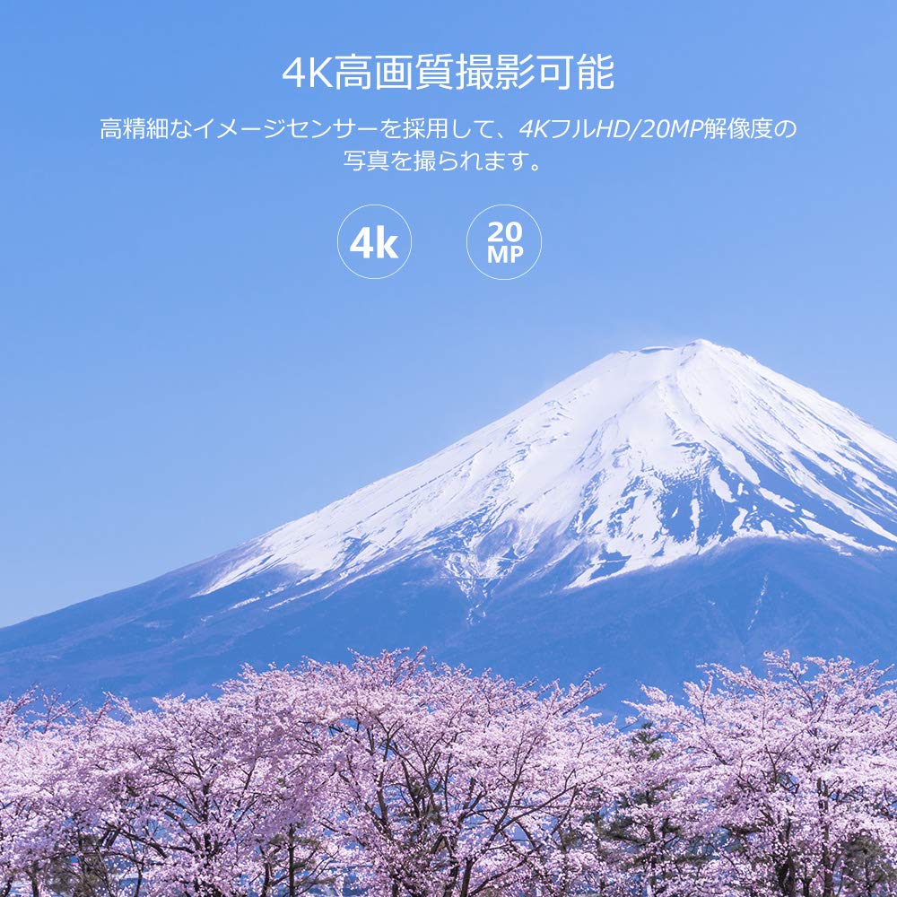 AKASO Brave 4 Экшн-камера 4K, Водонепроницаемый корпус до 30 м, Внешний пульт ДУ, Широкоугольный объектив 5x, Камера для ношения на теле, 30 кадров/сек, 20 Мп, WiFi, Стабилизация, Микрофон,