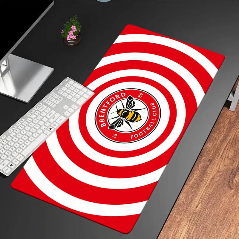 Brentford Football Club Crest Mouse pad Mouse pad, Gaming Mouse Pad, keyboard pad, Desk Decor for computer notebook Fan Gift Birthday Gift