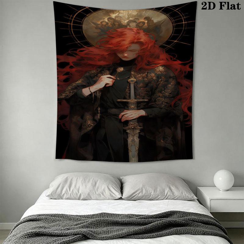 Elden Ring Woe Wall Hanging Printed Fabric Blanket Decorative Tapestries for Bedroom Living Room Home Decor