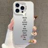 Индивидуальный чехол для iPhone 17, 15 Pro Max, 14 Pro, 13, 16 Pro - Серебристая отделка