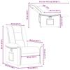 Relaxation Armchair Light Grey Fabric
