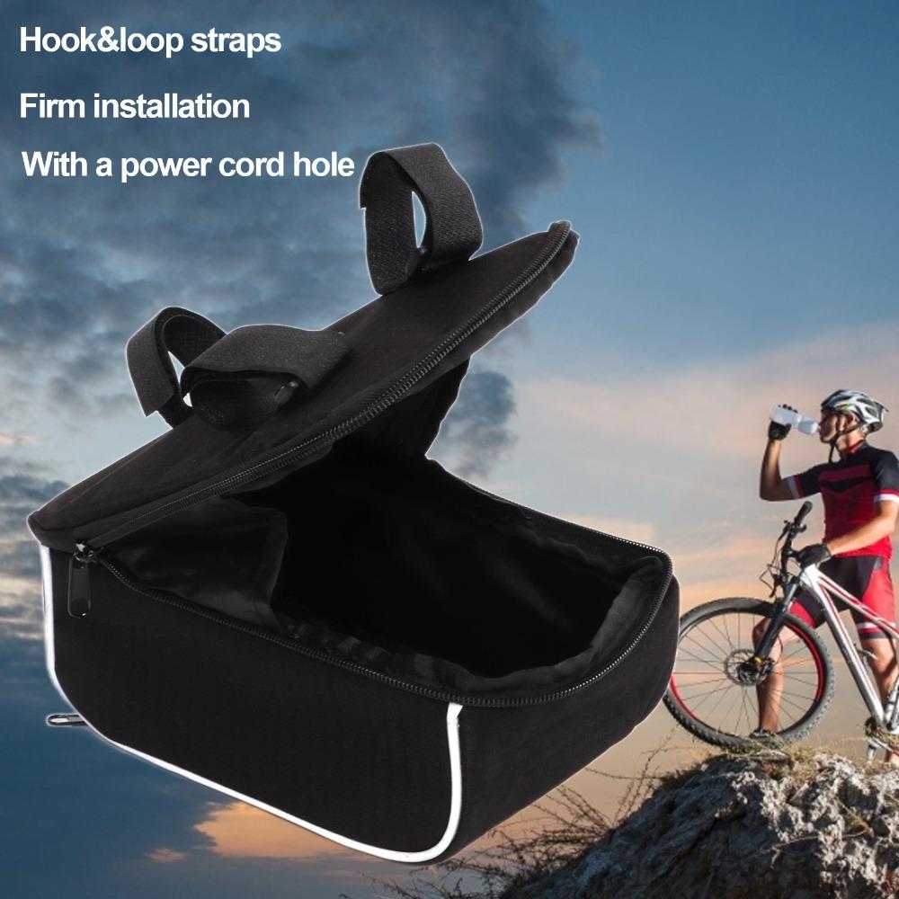 Oxford Cloth Bike Handlebar Bag Large Capacity Bike Front Head Bag  Mountain Bicycles