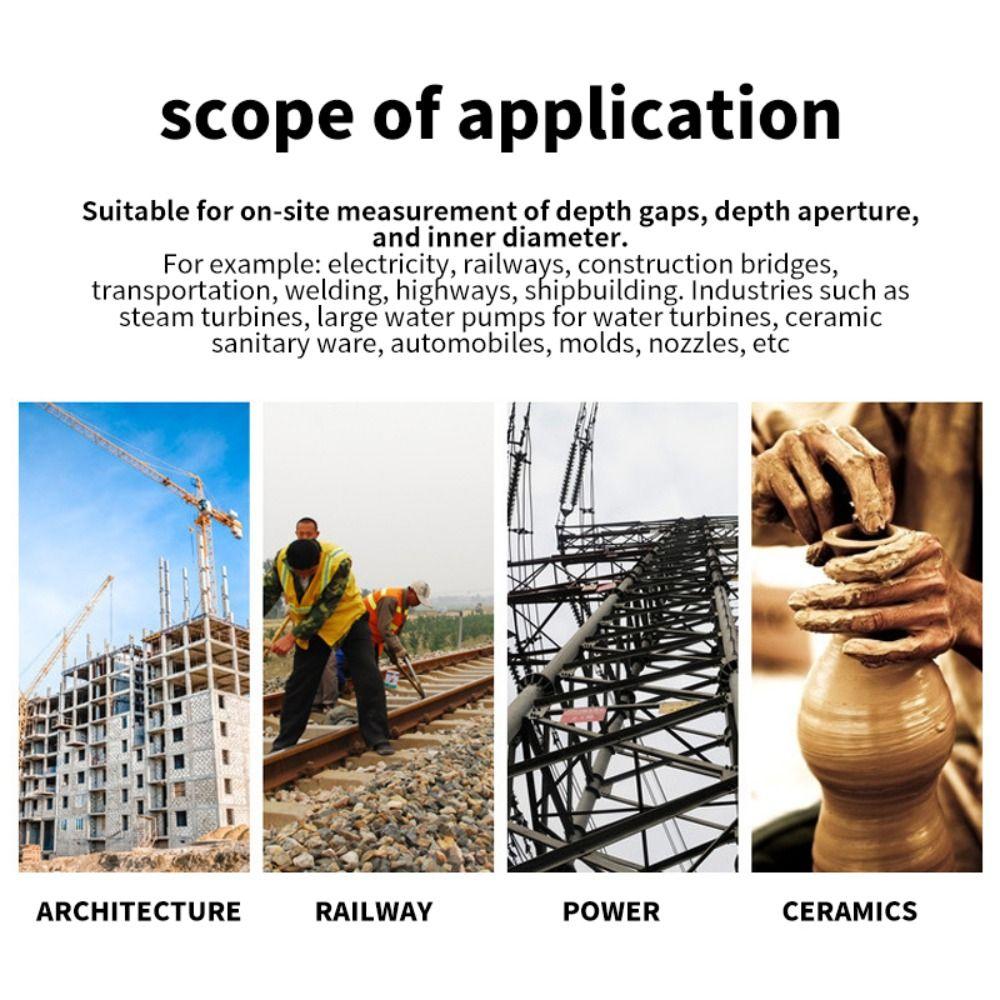 Stainless Steel Gap Gauge 0-15mm Hole Taper Ruler Hole Inspection Tool Wedge Feeler Ruler