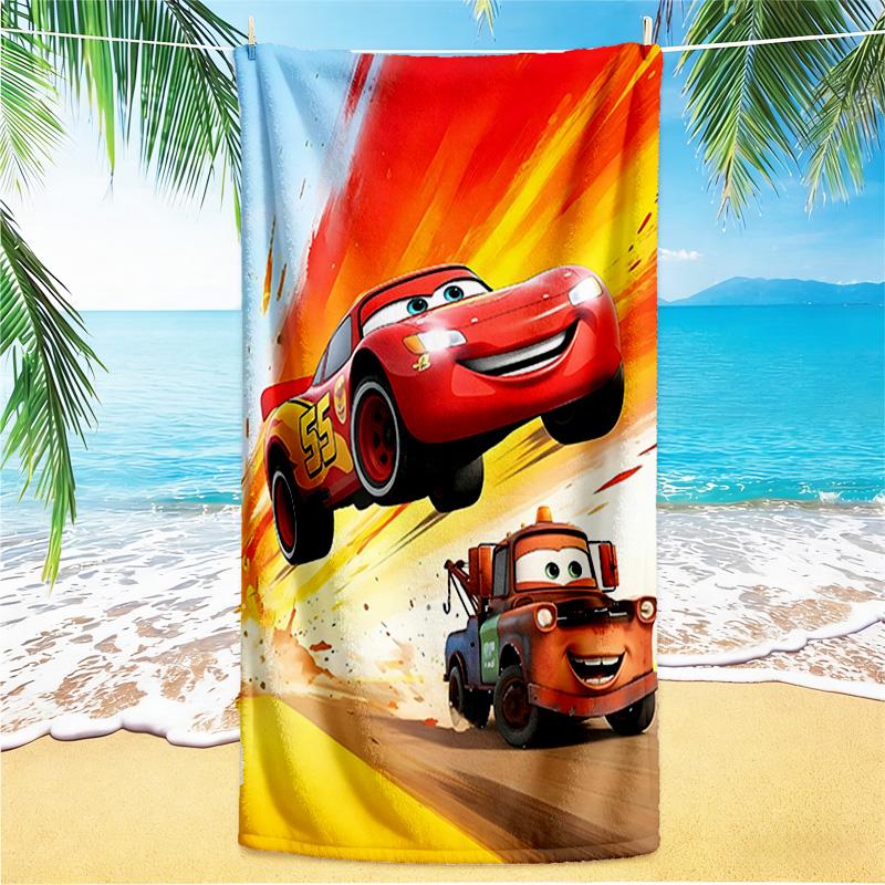 1pc Mcqueen beach towel,quick drying absorbent beach towel,outdoor sports swimming beach towel,Soft and comfortable Y71813