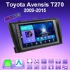 2 DIN Android Carplay автомобильное радио для Toyota Avensis T270 2009-2015 мультимедийный проигрыватель головное устройство стерео GPS навигация BT WIFI 2+32 ГБ