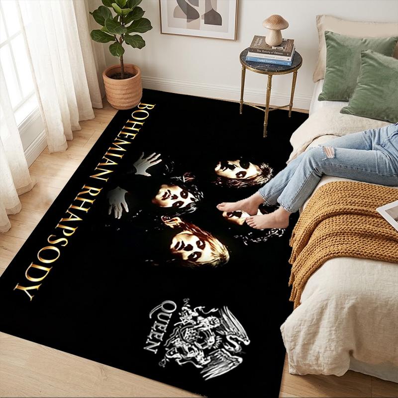 Bohemian Rhapsody Living Room Nonslip Area Rug Soft Carpet For Bedroom Game Playroom Sofa Office Home Decor Doormat Christmas Gift C9261153