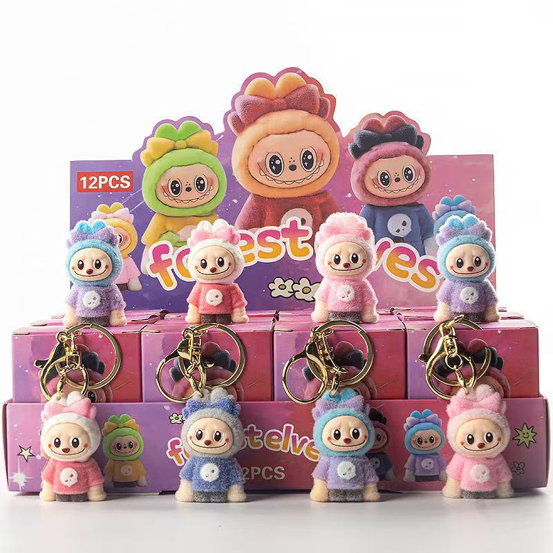 Популярная рождественская кукла Abubu от Pop Mart, елочное украшение, игрушка-сюрприз