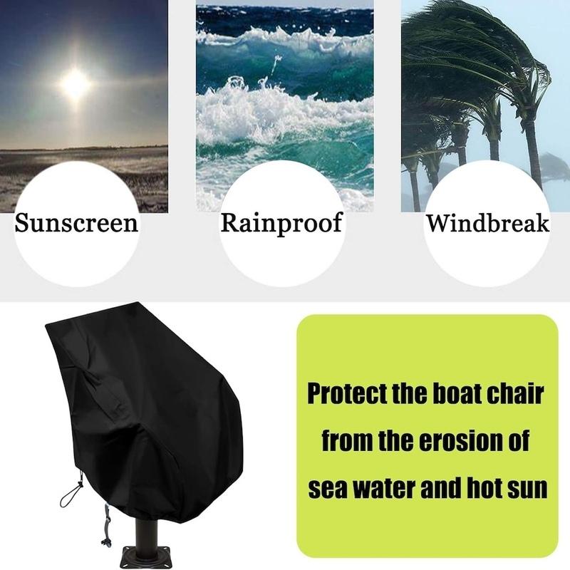 Waterproof Oxford Fabric Folding Chair Sleeve Protective Cover YachtBoat Seat Cover Marine Main Engine Speedboat Seat Dust Cover