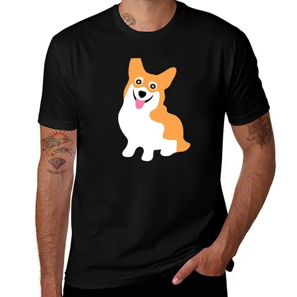 Corgi Smile TShirt Simple Print Design TShirt