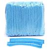 50pcs Disposable PE Hair Hat Elastic Cap For Catering Food Kitchen Dining Living Room Shower