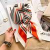 Versatile fashion floral 71 imitation silk square scarf scarf high-end polka dot neck silk scarf rhombus spring