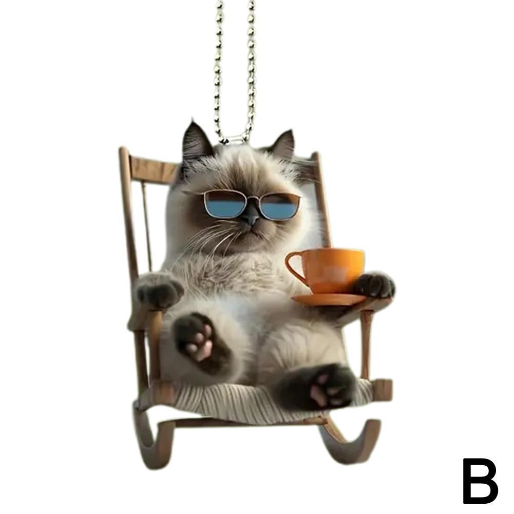 Милый акриловый кулон в форме собаки для рюкзака, автомобиля, украшения дома со шнурком, легко вешается, плоский, очаровательный аксессуар на животную тематику