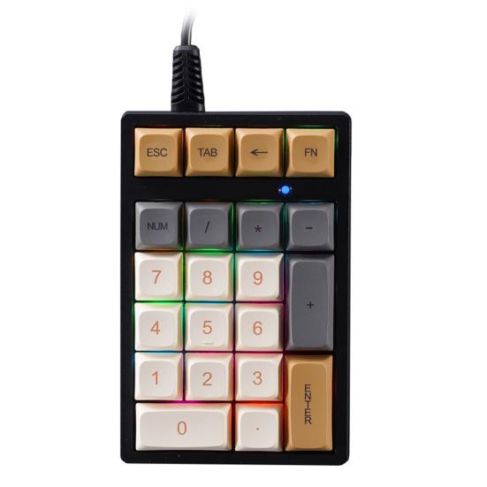 Проводная USB внешняя цифровая клавиатура Механическая клавиатура с 21 клавишей и цветной подсветкой Ноутбук Компьютер Аксессуары для ноутбуков Промышленные Финансовые