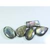 201Cts. Natural Pink Spectrolite Labradorite Mix Cabochon Gemstone 5Pcs Lot A-790
