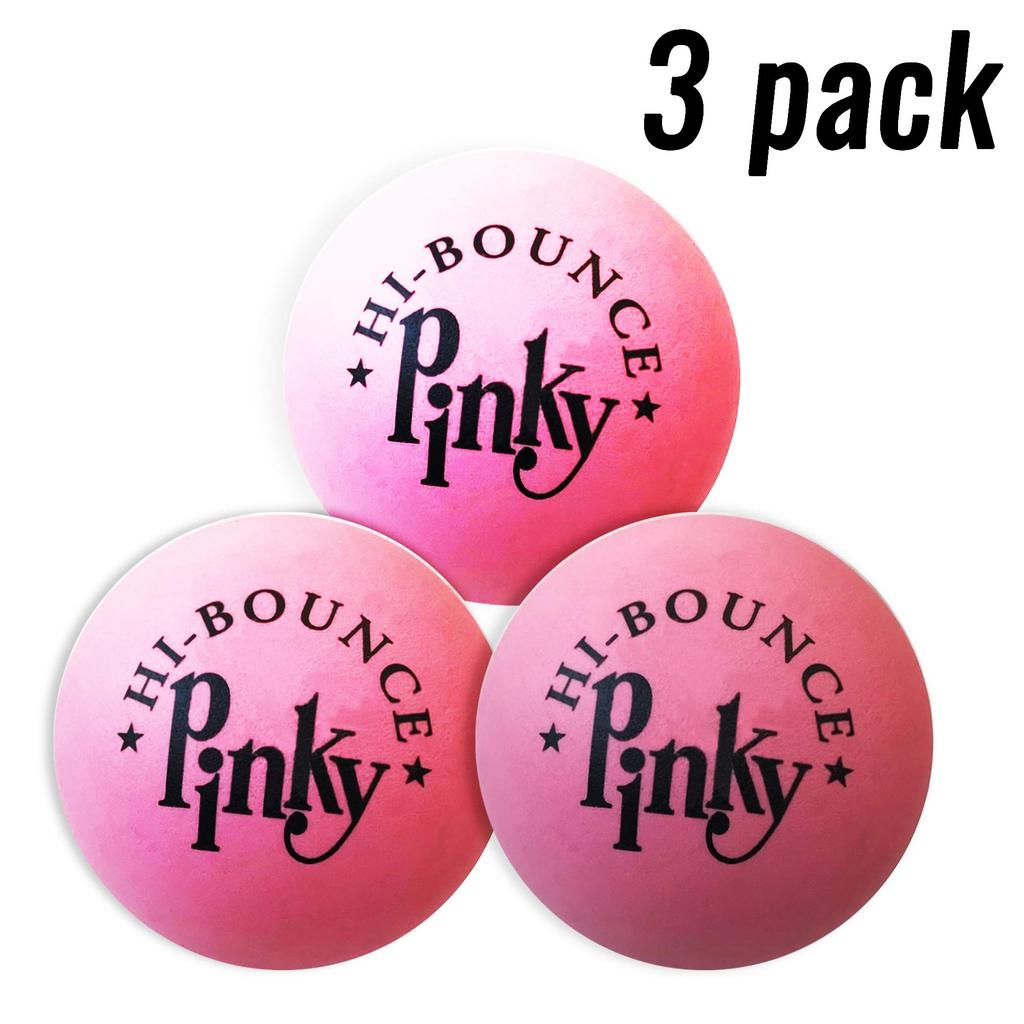 MAXFLO Premium Rubber Balls 3 Pack Pinky Bouncy Balls Colorful Gift Box Combo Party Gift Supplies Solid Rubber High Bounce Pink for Kids