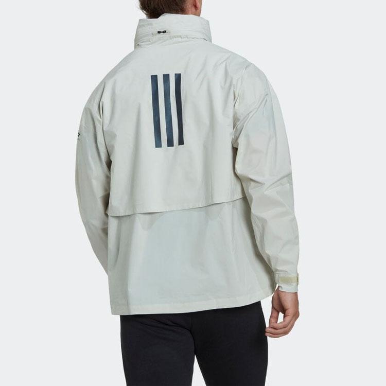 adidas Куртка Myshelter Solid Logo Printed с застежкой-молнией и воротником-стойкой, с длинными рукавами, унисекс, алюминиевая куртка HC6269