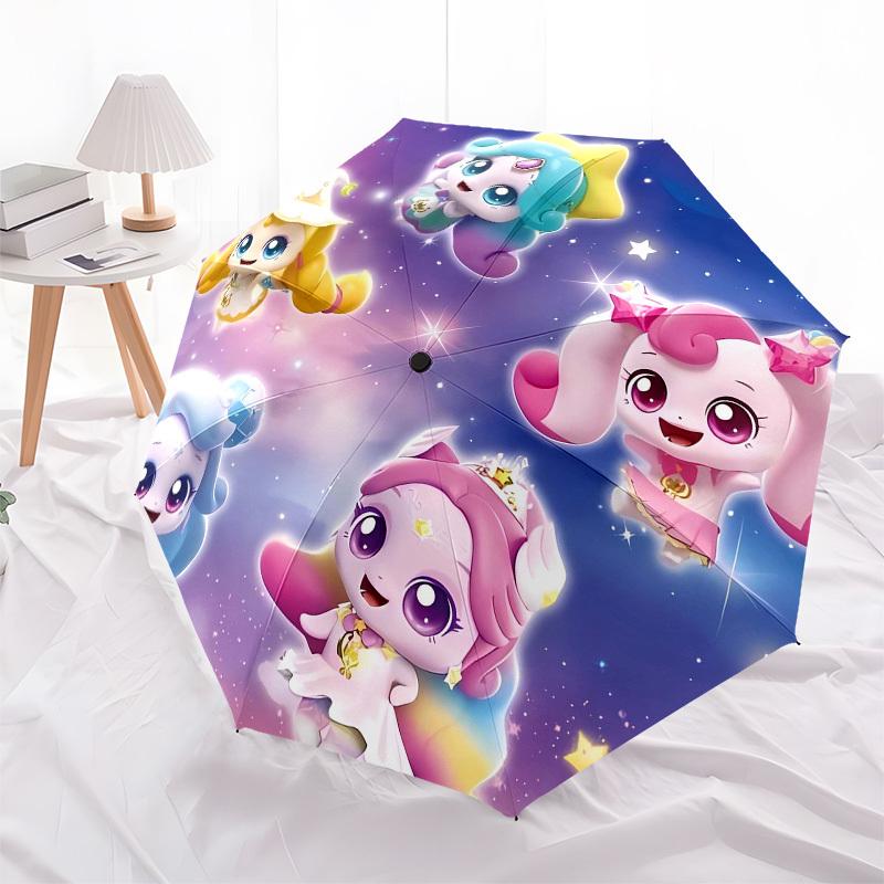 Cute Characters, Fantasy Universe Automatic Opening and Closing, 8 rib Structure Portable Umbrella, Suitable for Men and Women in All Season