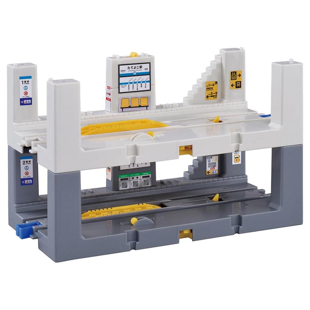 TAKARA TOMY Plarail J-25 Automatic Mutual Departure! Vertical and Horizontal Station Train Toy