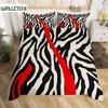 Zebra Pattern Duvet Cover Set King Size Abstract Stripe Animal Skin Bedding Set Geometric Lines Modern Polyester Comforter Cover
