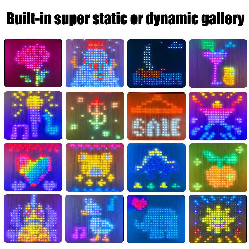 Умная гирлянда, светодиодная RGB-занавеска ко Дню святого Валентина, сделай сам, узор, динамичный, для декора гостиной, уличный светильник