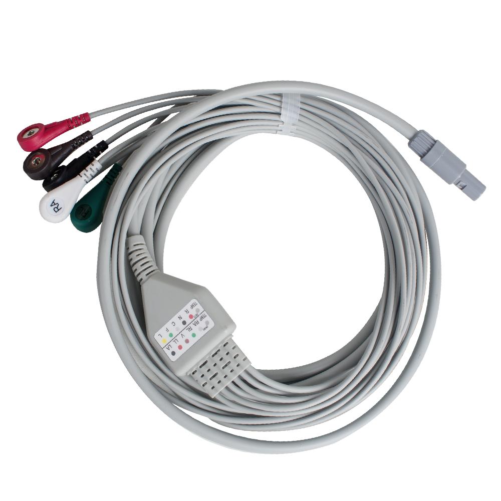 Портативный 6-параметрический монитор показателей жизнедеятельности Монитор пациента ЭКГ НИАД Spo2 Частота пульса Температура