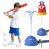 Water Sprinkler Baseball Toy for Kids Yard Play 2-in-1 Summer Water Game