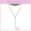 Fashionable Rhinestone Decoration Women Neck Necklace With Tassels For Young Fashion Enthusiasts