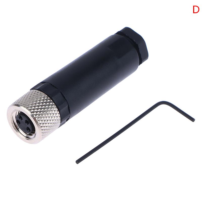 Разъем датчика M8 Водонепроницаемая вилка Папа&мама Резьбовая вилка Муфта 3 4 контакта Фланцевая розетка Задний монтаж