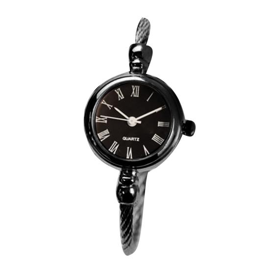 Женский ретро-браслет из нержавеющей стали с круглым циферблатом, кварцевые наручные часы