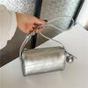 Универсальная серебряная сумка через плечо для женщин, маленькая нишевая дизайнерская модная сумка через плечо