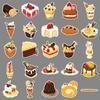 50 Dessert Doodle Personalized Hand-painted Cakes for Kids Decorative Mobile Phone Case Suitcase Stickers Waterproof