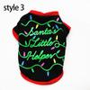 Christmas Pet Clothing Cotton Dog Clothes For Small Medium Dogs Vest Shirt New Year