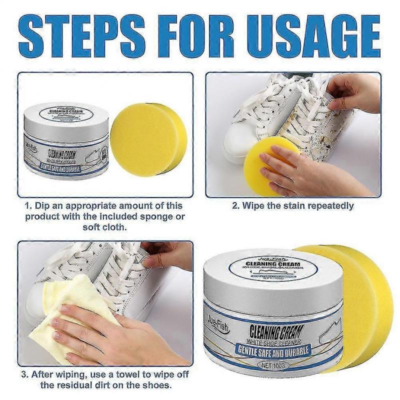 White Shoe Cleaning Cream Shoes Whitening Stain Remover Cream Cleansing