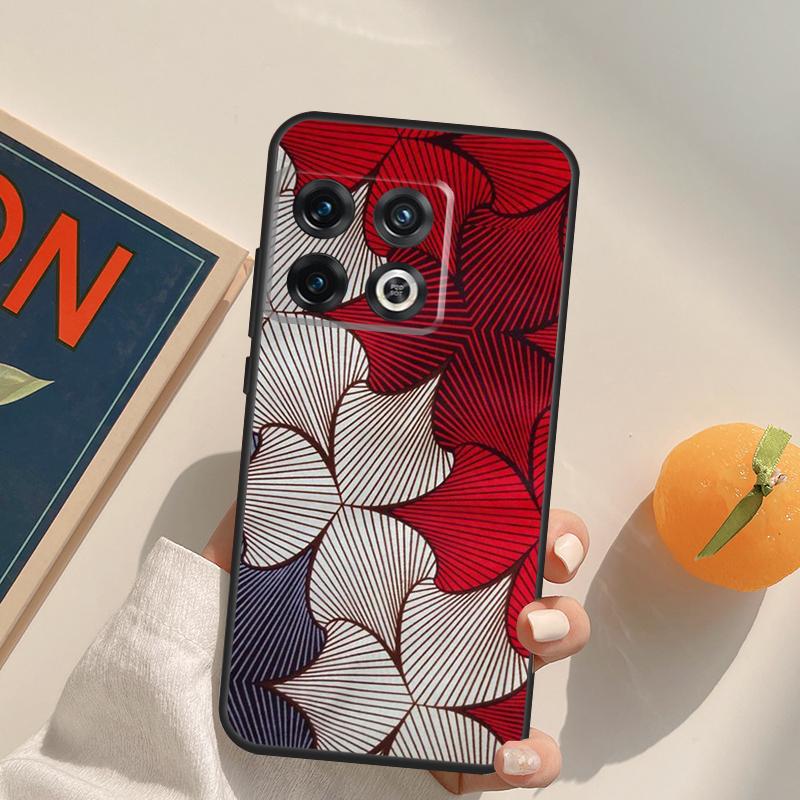 African Wax Pattern Fabric Case For OnePlus 15 13 12 11 13R 12R 10T 8T 13T OnePlus Nord 5 CE 3 2 4 Lite N20 N30 Cover